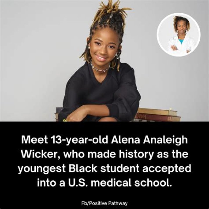
Alena Analeigh Wicker: who is she? 13-year-old Prodigy is the youngest Black student to be accepted into medical school. 