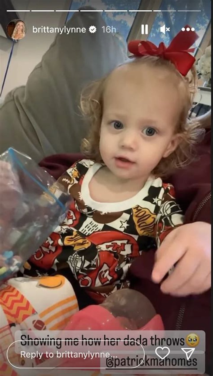 
Brittany Mahomes Shares Bronze’s Game Day Outfit as Sterling Practices Throwing ‘Like Her Dada’ 