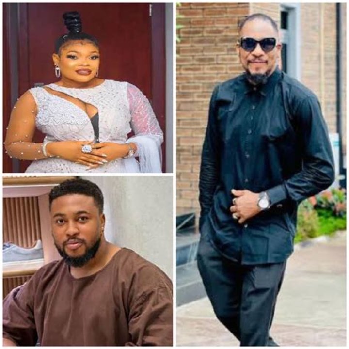 
Uche Ogbodo, Freddie Leonard, others react as Nollywood actor, Jnr Pope poses with his wife. 